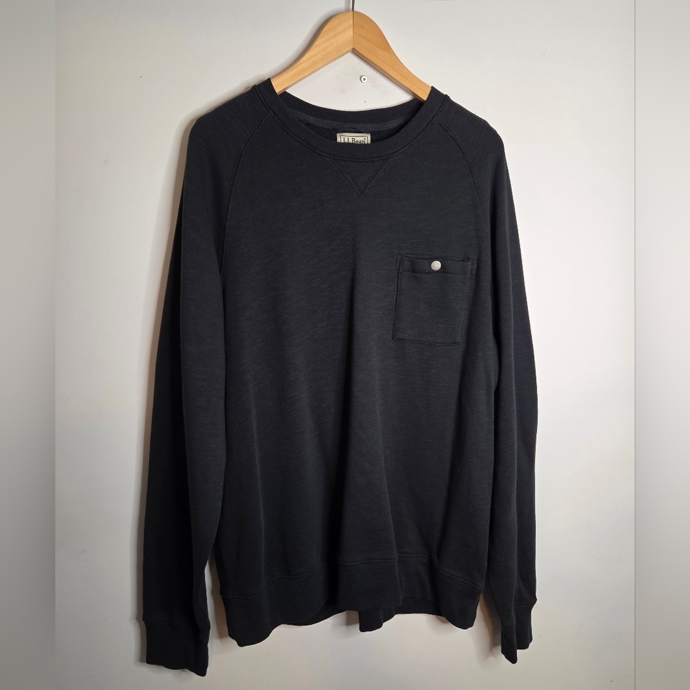 L.L.Bean Men's Lakewashed Cotton Crewneck Size L